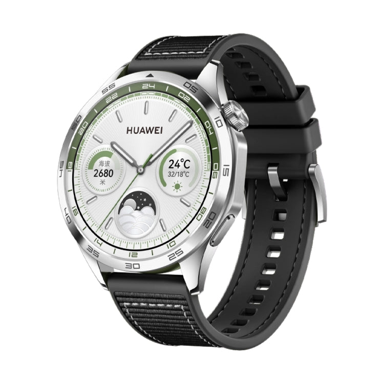 For Huawei Watch 4 Nylon Silicone Leather Watch Band(Black) - free shipping - PMC TechLife - Order now!