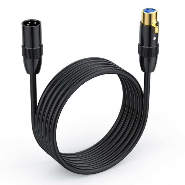 JUNSUNMAY XLR Male to Female Mic Cord 3 Pin Audio Cable Balanced Shielded Cable, Length:1.5m - Microphone Audio Cable & Connector by JUNSUNMAY | Online Shopping South Africa | PMC Jewellery | Buy Now Pay Later Mobicred