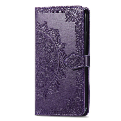 For Xiaomi Redmi K70 Pro Mandala Flower Embossed Leather Phone Case(Purple) - K70 Pro Cases by PMC Jewellery | Online Shopping South Africa | PMC Jewellery | Buy Now Pay Later Mobicred