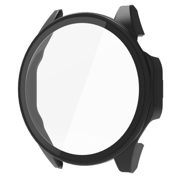 For Huawei Watch GT 4 46mm PC + Tempered Film Integrated Watch Protective Case(Black) - Watch Cases by PMC TechLife | Online Shopping South Africa | PMC TechLife | Buy Now Pay Later Mobicred
