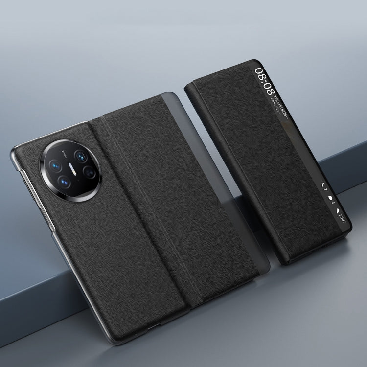 For Huawei Mate X5 Side Window All-inclusive Shockproof Phone Case(Indigo) - Huawei Cases by PMC TechLife | Online Shopping South Africa | PMC TechLife | Buy Now Pay Later Mobicred