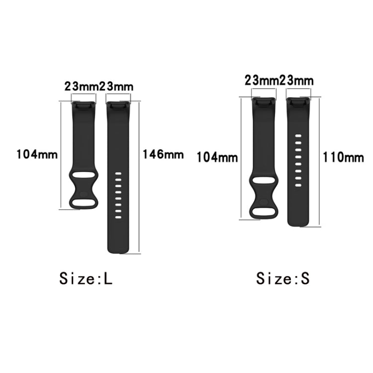 For Fitbit Charge 6 Solid Color Butterfly Buckle Silicone Watch Band, Size:S Size(Light Purple) - Watch Bands by PMC TechLife | Online Shopping South Africa | PMC TechLife | Buy Now Pay Later Mobicred
