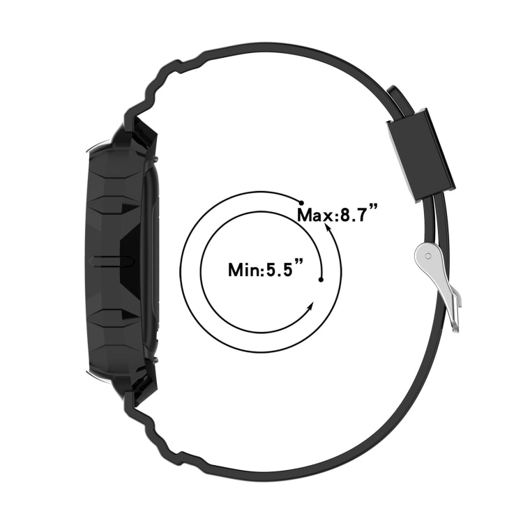 For Fitbit Charge 6 / 5 / 4 / 3 Armor Integrated TPU Watch Band(Gray) - Watch Bands by PMC TechLife | Online Shopping South Africa | PMC TechLife | Buy Now Pay Later Mobicred