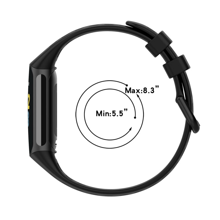 For Fitbit Charge 6 Solid Color Breathable Sports Silicone Watch Band(White) - Watch Bands by PMC TechLife | Online Shopping South Africa | PMC TechLife | Buy Now Pay Later Mobicred