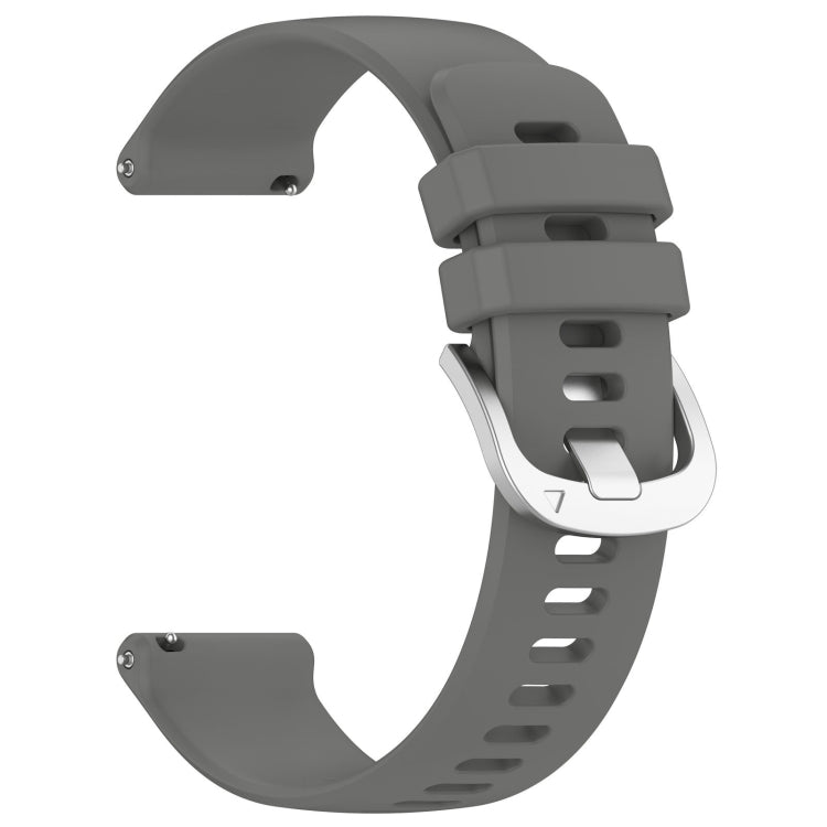 For Garmin Venu SQ2 Liquid Glossy Silver Buckle Silicone Watch Band(Gray) - free shipping - PMC TechLife - Order now!