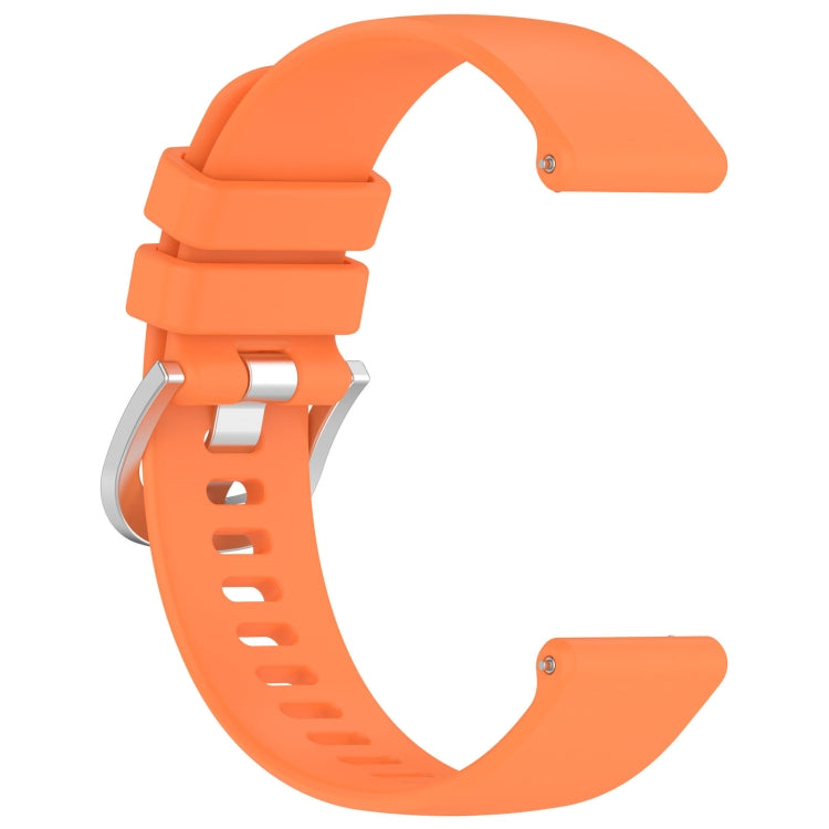 For Garmin Forerunner245 / 245 Music Liquid Glossy Silver Buckle Silicone Watch Band(Orange) - free shipping - PMC TechLife - Order now!
