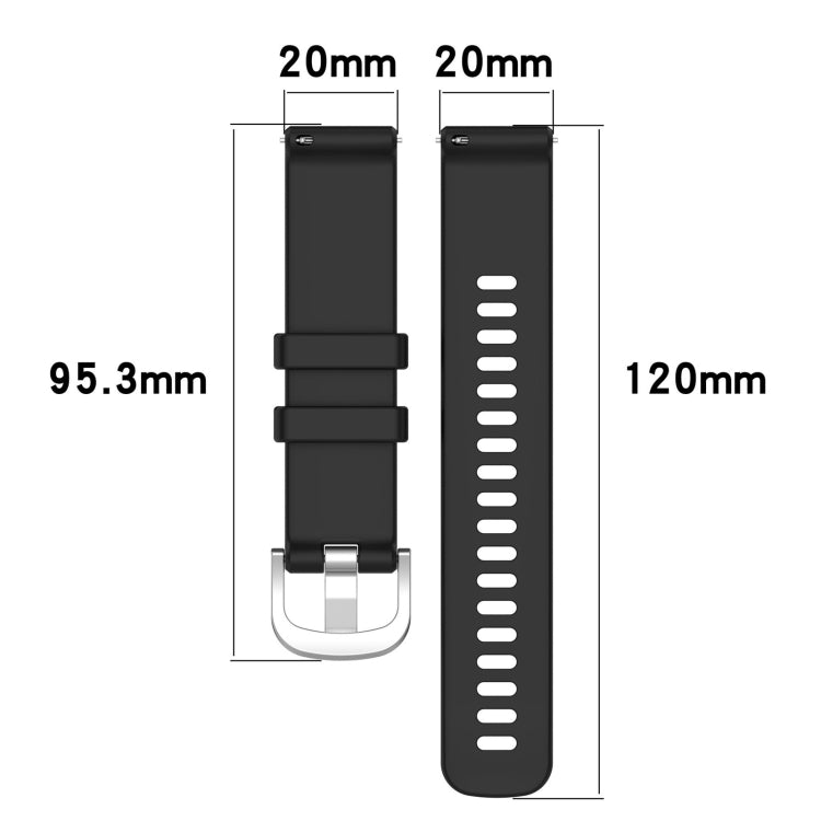 For Garmin Venu 2 Plus Liquid Glossy Silver Buckle Silicone Watch Band(White) - free shipping - PMC TechLife - Order now!