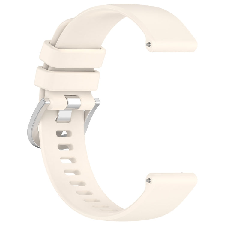 For Garmin Vivoactive 4S Liquid Glossy Silver Buckle Silicone Watch Band(Stralight) - free shipping - PMC TechLife - Order now!