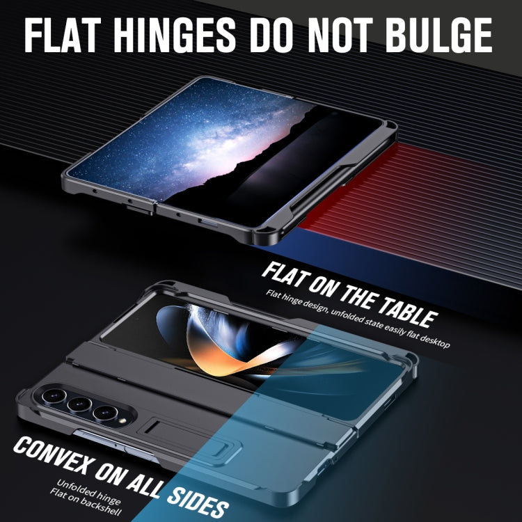 For Samsung Galaxy Z Fold4 Diamond Case-film Integral Hinge Shockproof Phone Case with Pen(Black) - Galaxy Z Fold4 5G Cases by PMC TechLife | Online Shopping South Africa | PMC TechLife