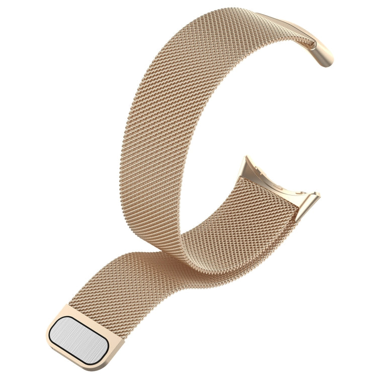 For Google Pixel Watch 2 Milan Magnetic Steel Mesh Watch Band(Champagne) - Watch Cases by PMC TechLife | Online Shopping South Africa | PMC TechLife | Buy Now Pay Later Mobicred