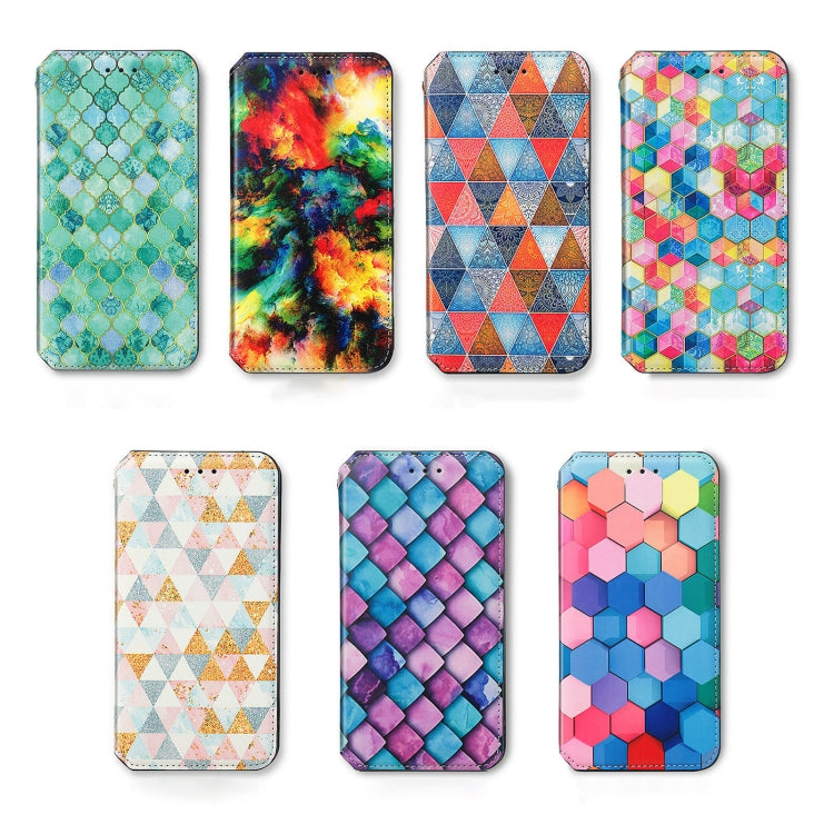 For Ulefone Note 15 CaseNeo Colorful Magnetic Leather Phone Case(Rhombus) - Ulefone Cases by PMC Jewellery | Online Shopping South Africa | PMC Jewellery | Buy Now Pay Later Mobicred