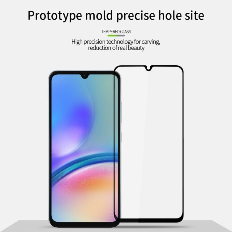 For Samsung Galaxy A05s MOFI 9H 2.5D Full Screen Tempered Glass Film(Black) - Galaxy Tempered Glass by MOFI | Online Shopping South Africa | PMC TechLife