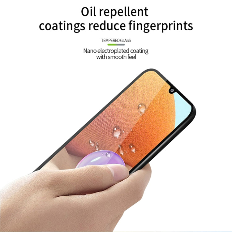 For Samsung Galaxy A15 MOFI 9H 2.5D Full Screen Tempered Glass Film(Black) - free shipping - PMC TechLife - Order now!