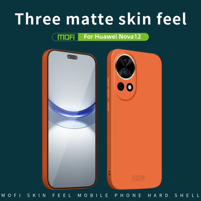 For Huawei nova 12 MOFI Qin Series Skin Feel All-inclusive PC Phone Case(Blue) - Huawei Cases by MOFI | Online Shopping South Africa | PMC Jewellery | Buy Now Pay Later Mobicred