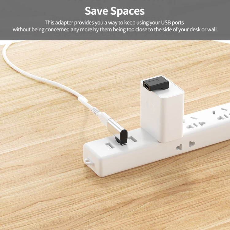 ENKAY 90 Degree Right Angle USB 3.0 Male to Type-C Female Adapter Converter - Cable & Adapters by ENKAY | Online Shopping South Africa | PMC TechLife | Buy Now Pay Later Mobicred