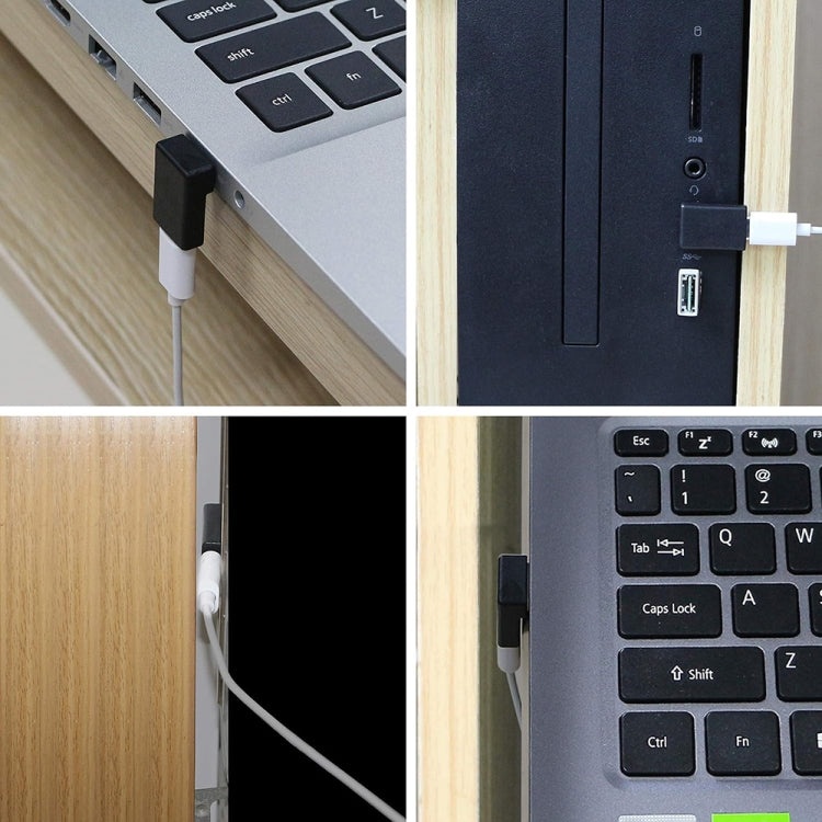 ENKAY 90 Degree Right Angle USB 3.0 Male to Type-C Female Adapter Converter - Cable & Adapters by ENKAY | Online Shopping South Africa | PMC TechLife | Buy Now Pay Later Mobicred