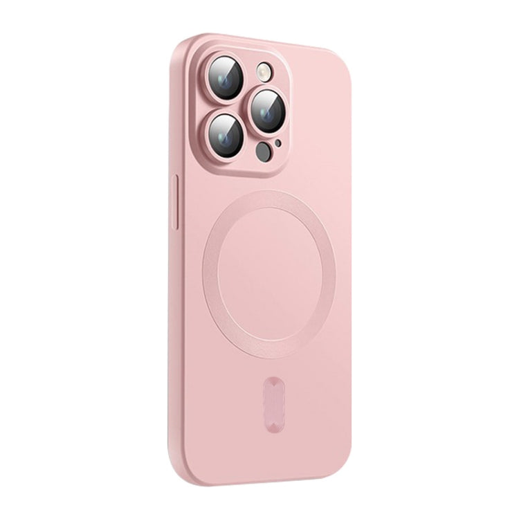 For iPhone 15 Pro Max ENKAY MagSafe Matte TPU Phone Case with Lens Film(Pink) - iPhone 15 Pro Max Cases by ENKAY | Online Shopping South Africa | PMC TechLife