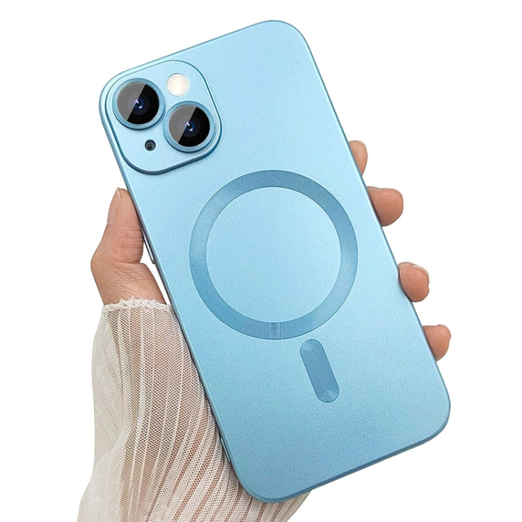 For iPhone 15 Plus ENKAY MagSafe Matte TPU Phone Case with Lens Film(Purple) - iPhone 15 Plus Cases by ENKAY | Online Shopping South Africa | PMC TechLife