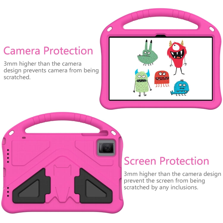 For Blackview Tab 11 WiFi 2023 / SE / 2021 EVA Shockproof Tablet Case with Holder(Rose Red) - Others by PMC TechLife | Online Shopping South Africa | PMC TechLife