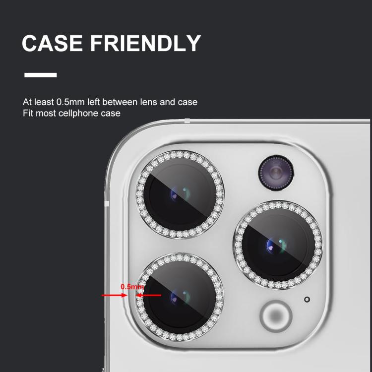 For iPhone 16e ENKAY AR Anti-reflection Individual Diamond Ring Camera Lens Glass Full Film(Black) - free shipping - PMc TechLife - Order now!