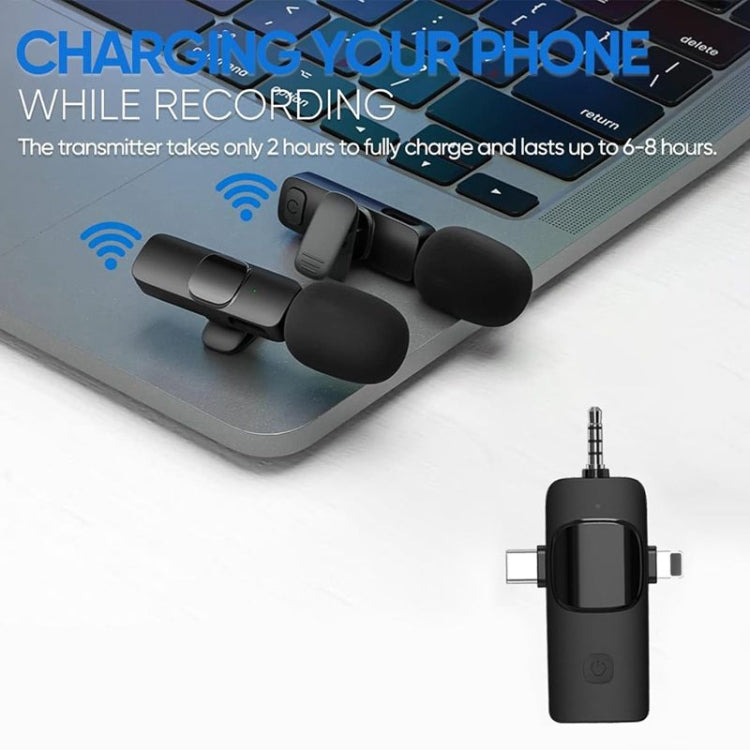 3 in 1 Wireless Lavalier Microphones for iPhone / Android - Microphone by PMC TechLife | Online Shopping South Africa | PMC TechLife