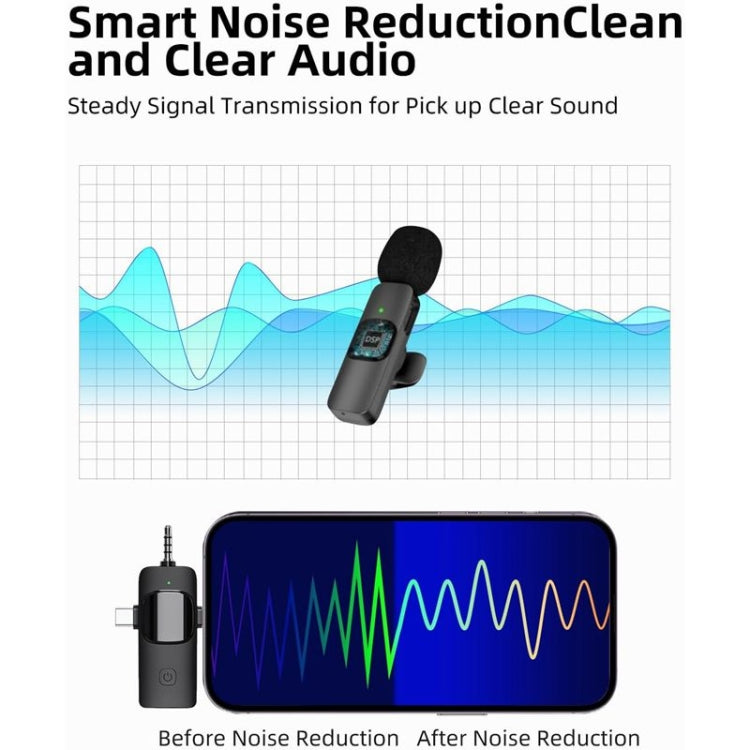 3 in 1 Wireless Lavalier Microphones for iPhone / Android - Microphone by PMC TechLife | Online Shopping South Africa | PMC TechLife