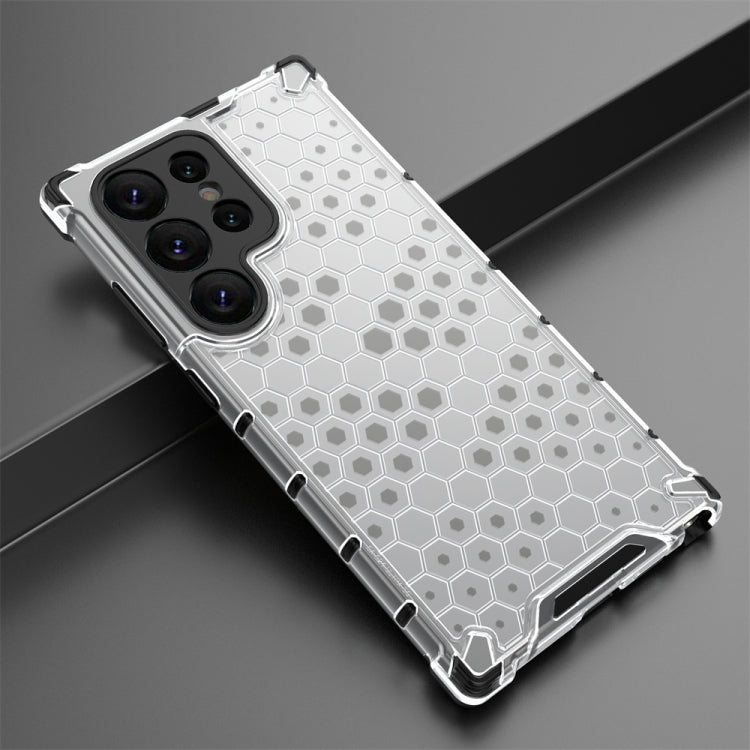 For Samsung Galaxy S24 Ultra 5G Shockproof Honeycomb Phone Case(White) - Galaxy S24 Ultra 5G Cases by PMC Jewellery | Online Shopping South Africa | PMC Jewellery