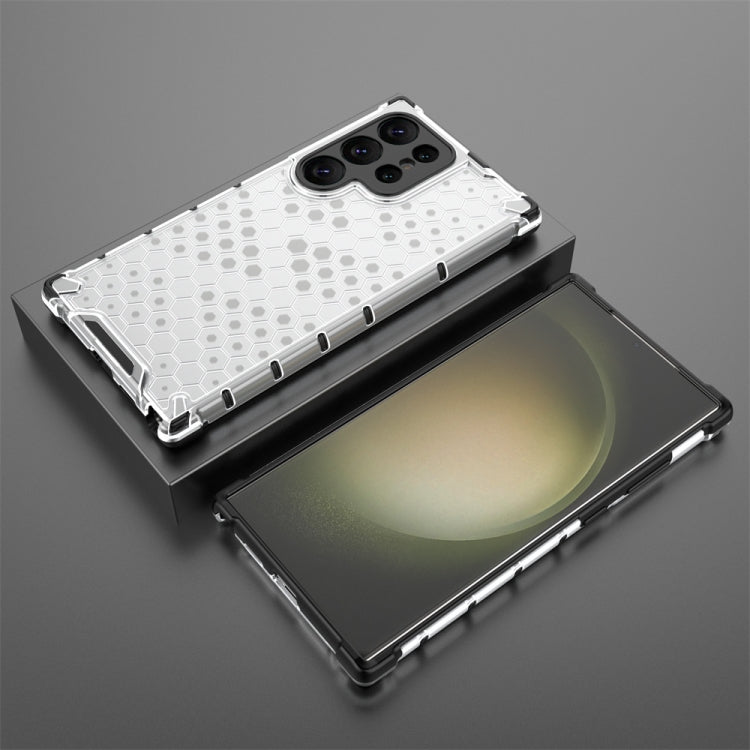 For Samsung Galaxy S24 Ultra 5G Shockproof Honeycomb Phone Case(White) - Galaxy S24 Ultra 5G Cases by PMC TechLife | Online Shopping South Africa | PMC TechLife