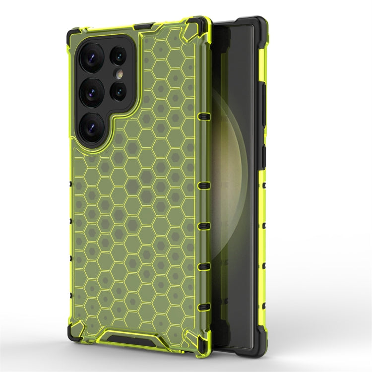 For Samsung Galaxy S24 Ultra 5G Shockproof Honeycomb Phone Case(Green) - Galaxy S24 Ultra 5G Cases by PMC TechLife | Online Shopping South Africa | PMC TechLife