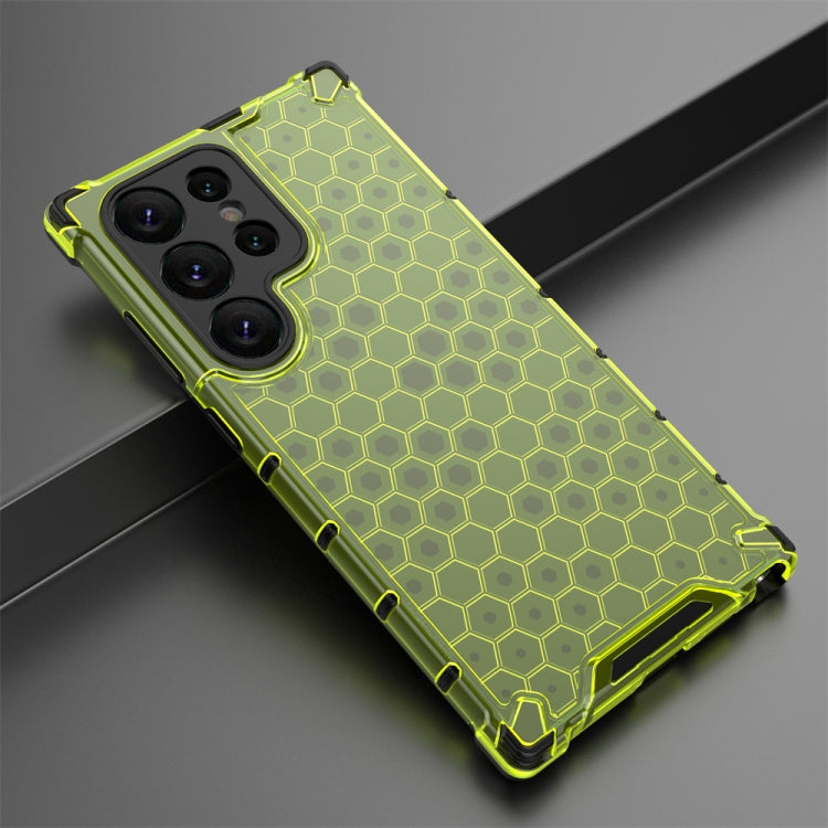 For Samsung Galaxy S24 Ultra 5G Shockproof Honeycomb Phone Case(Green) - Galaxy S24 Ultra 5G Cases by PMC TechLife | Online Shopping South Africa | PMC TechLife