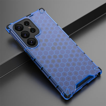 For Samsung Galaxy S24 Ultra 5G Shockproof Honeycomb Phone Case(Blue) - Galaxy S24 Ultra 5G Cases by PMC Jewellery | Online Shopping South Africa | PMC Jewellery