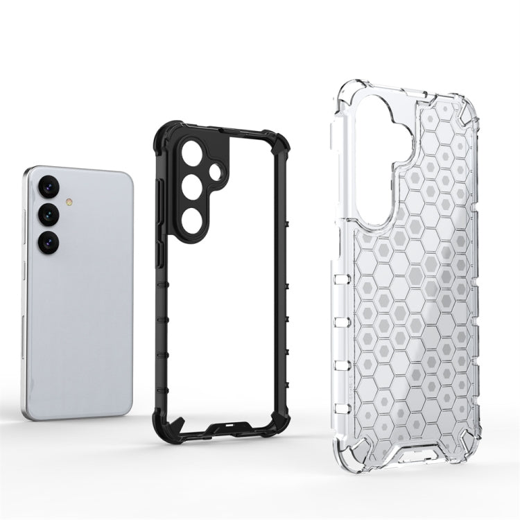 For Samsung Galaxy S24 5G Shockproof Honeycomb Phone Case(White) - Galaxy S24 5G Cases by PMC TechLife | Online Shopping South Africa | PMC TechLife