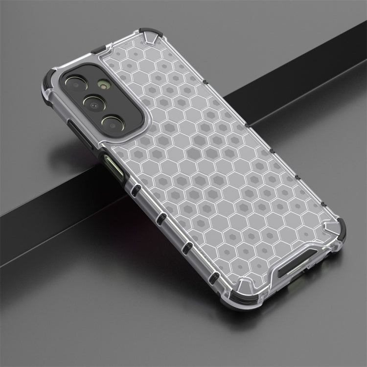 For Samsung Galaxy A25 5G Shockproof Honeycomb Phone Case(White) - Galaxy Phone Cases by PMC TechLife | Online Shopping South Africa | PMC TechLife