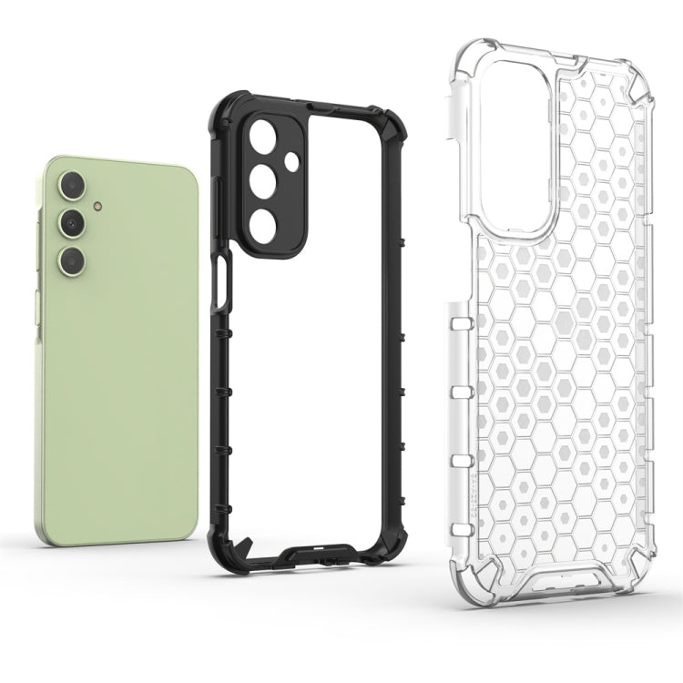 For Samsung Galaxy A25 5G Shockproof Honeycomb Phone Case(White) - Galaxy Phone Cases by PMC TechLife | Online Shopping South Africa | PMC TechLife