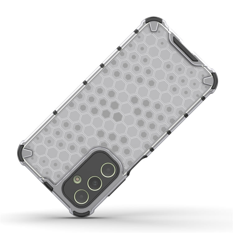 For Samsung Galaxy A25 5G Shockproof Honeycomb Phone Case(White) - Galaxy Phone Cases by PMC TechLife | Online Shopping South Africa | PMC TechLife