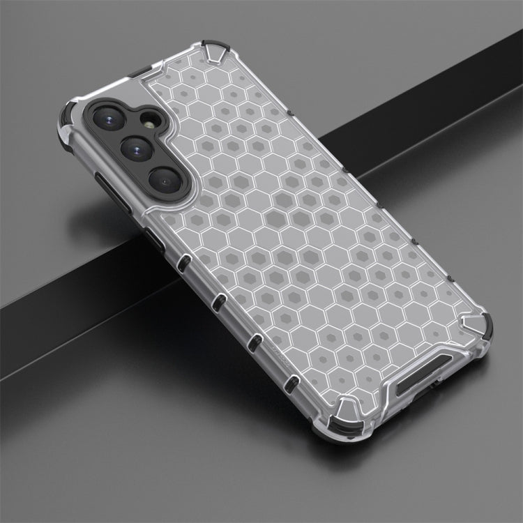 For Samsung Galaxy A55 Shockproof Honeycomb Phone Case(White) - Galaxy Phone Cases by PMC TechLife | Online Shopping South Africa | PMC TechLife