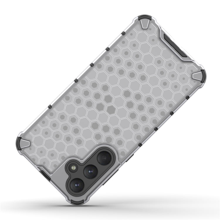 For Samsung Galaxy A55 Shockproof Honeycomb Phone Case(White) - Galaxy Phone Cases by PMC TechLife | Online Shopping South Africa | PMC TechLife