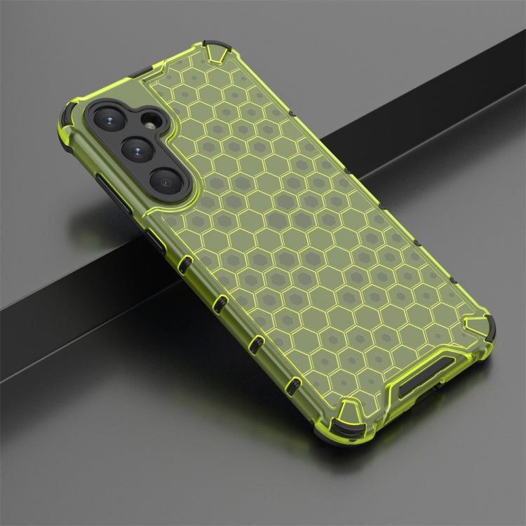 For Samsung Galaxy A55 Shockproof Honeycomb Phone Case(Green) - Galaxy Phone Cases by PMC Jewellery | Online Shopping South Africa | PMC Jewellery