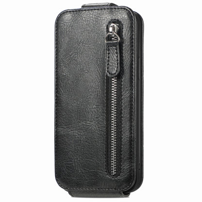 For Honor Magic6 Pro Zipper Wallet Vertical Flip Leather Phone Case(Black) - Honor Cases by PMC Jewellery | Online Shopping South Africa | PMC Jewellery | Buy Now Pay Later Mobicred