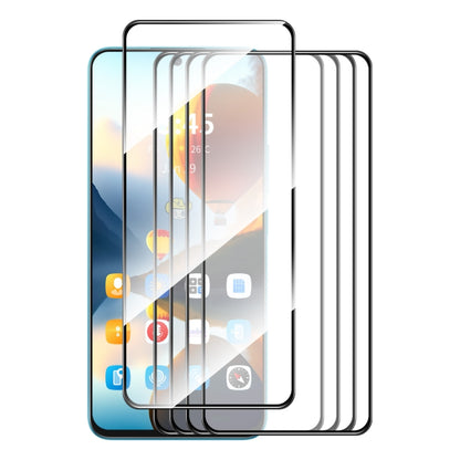 For Google Pixel 9 5pcs ENKAY Hat-Prince Full Glue High Aluminum-silicon Tempered Glass Film - Google Tempered Glass by ENKAY | Online Shopping South Africa | PMC Jewellery | Buy Now Pay Later Mobicred