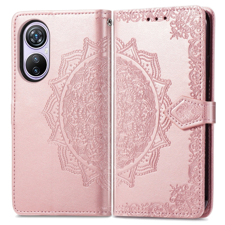 For Blackview A200 Pro Mandala Flower Embossed Leather Phone Case(Rose Gold) - More Brand by PMC Jewellery | Online Shopping South Africa | PMC Jewellery