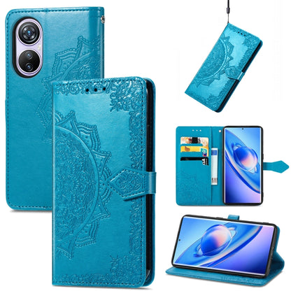 For Blackview A200 Pro Mandala Flower Embossed Leather Phone Case(Blue) - More Brand by PMC Jewellery | Online Shopping South Africa | PMC Jewellery | Buy Now Pay Later Mobicred