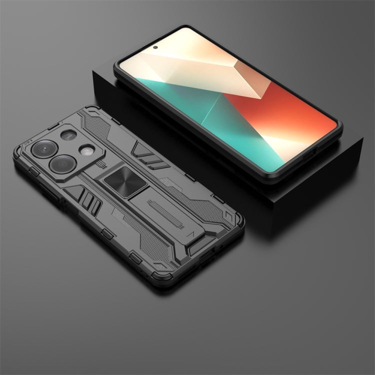 For Redmi Note 13 5G Supersonic Armor PC Hybrid TPU Phone Case(Black) - Note 13 Cases by PMC TechLife | Online Shopping South Africa | PMC TechLife | Buy Now Pay Later Mobicred