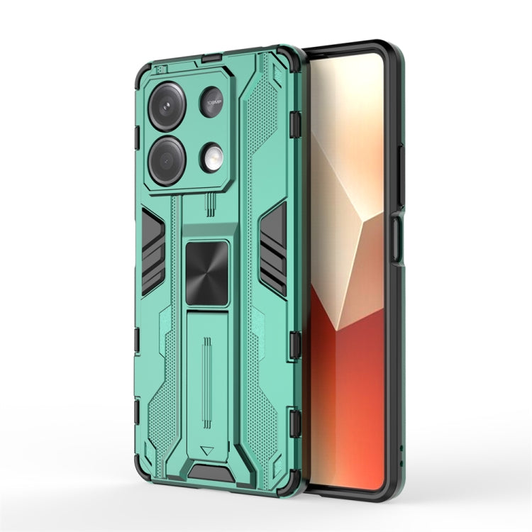 For Redmi Note 13 5G Supersonic Armor PC Hybrid TPU Phone Case(Green) - Note 13 Cases by PMC TechLife | Online Shopping South Africa | PMC TechLife | Buy Now Pay Later Mobicred