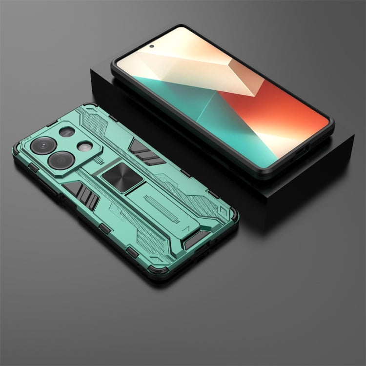 For Redmi Note 13 5G Supersonic Armor PC Hybrid TPU Phone Case(Green) - Note 13 Cases by PMC TechLife | Online Shopping South Africa | PMC TechLife | Buy Now Pay Later Mobicred
