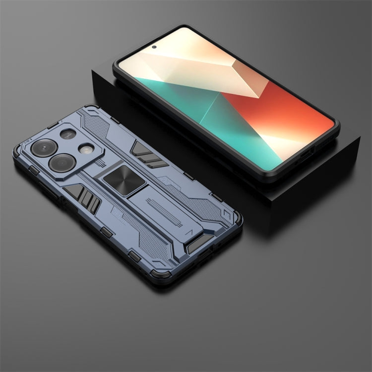 For Redmi Note 13 5G Supersonic Armor PC Hybrid TPU Phone Case(Blue) - Note 13 Cases by PMC TechLife | Online Shopping South Africa | PMC TechLife | Buy Now Pay Later Mobicred