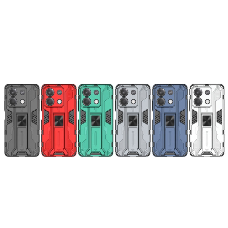 For Redmi Note 13 5G Supersonic Armor PC Hybrid TPU Phone Case(Grey) - Xiaomi Cases by PMC TechLife | Online Shopping South Africa | PMC TechLife | Buy Now Pay Later Mobicred