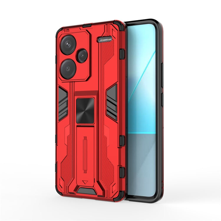 For Redmi Note 13 Pro 5G Supersonic Armor PC Hybrid TPU Phone Case(Red) - free shipping - PMC TechLife - Order now!