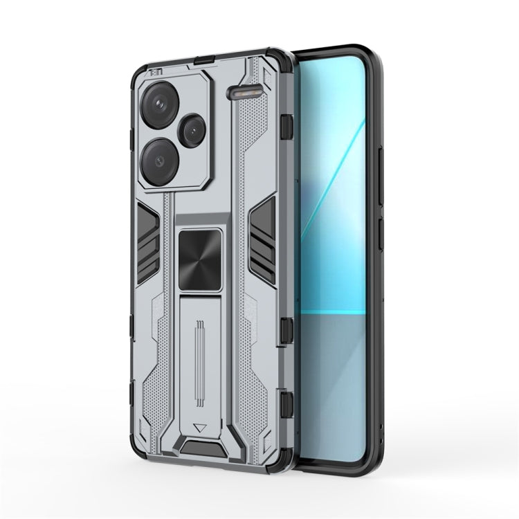 For Redmi Note 13 Pro 5G Supersonic Armor PC Hybrid TPU Phone Case(Grey) - Note 13 Pro Cases by PMC TechLife | Online Shopping South Africa | PMC TechLife | Buy Now Pay Later Mobicred