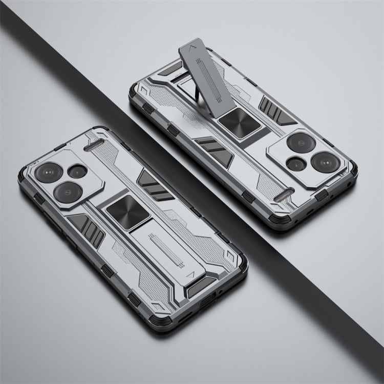 For Redmi Note 13 Pro 5G Supersonic Armor PC Hybrid TPU Phone Case(Grey) - Note 13 Pro Cases by PMC TechLife | Online Shopping South Africa | PMC TechLife | Buy Now Pay Later Mobicred